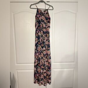 Blue Floral Maxi Dress